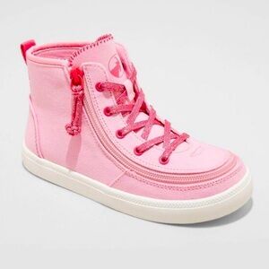 Girls Pink Billy Footwear with Glitter Laces